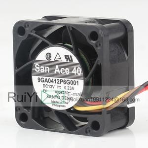 Nuevo Sanyo 5V 24V 48V DC12V 0.23A AC EC 4020 40X40X20MM 4CM CNC locomotora gran volumen de aire cuatro cables 9GA0412P6G001 ventilador de refrigeración - Product Image 4