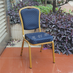 Chaise de banquet bleue de style moderne, chaise de salle à manger empilable en aluminium <span class=keywords><strong>royal</strong></span> pour hôtels, restaurants, mariages et événements pour salles - Product Image 4