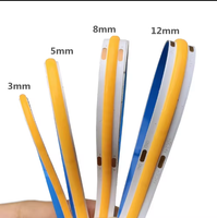 Bande lumineuse LED COB ultra-fine 3 mm 5 mm, autocollante, installation facile pour salon, chambre, cuisine