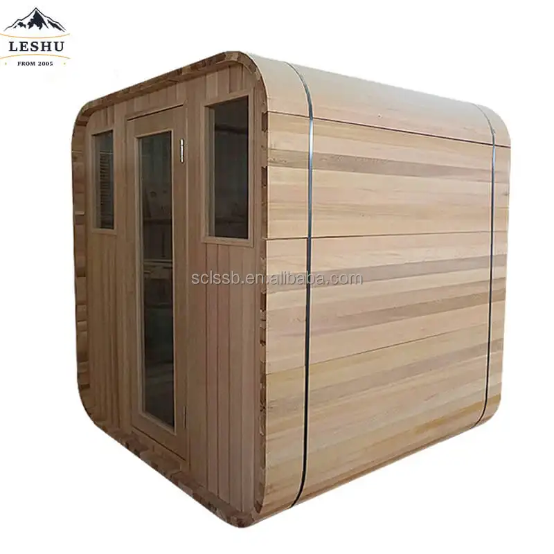 Prix usine Offre Spéciale de Leshu de personne du sauna de vapeur sèche traditionnelle de pièce de sauna 6