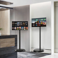 Televisor Portátil Inteligente de 21.2/24/27/32 Pulgadas con Android, Pantalla Táctil LED 4K LCD, Funciona con Batería, para Sala de Estar u Hotel