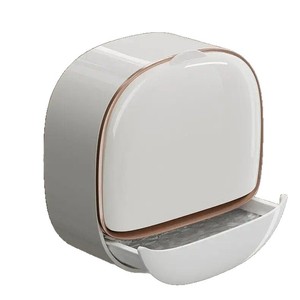 Luxury <strong>Soap</strong> <strong>Holder</strong> with Cover Draining <strong>Soap</strong> Dish Punch-Free Wall Mount Bathroom Storage Shelf Wholesale BPA Free - Product Image 4