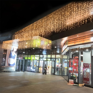 Cortina de luces LED con Estrellas parpadeantes para Navidad, Primavera, Festival - Product Image 3