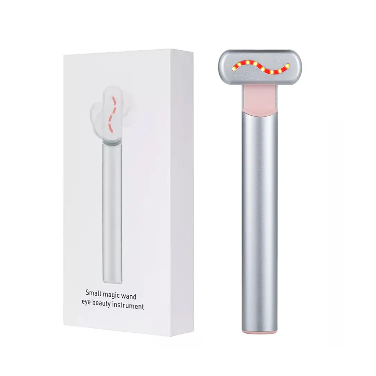 Personal use eyes face beauty device skin lifting tightening red light vibration EMS facial massage