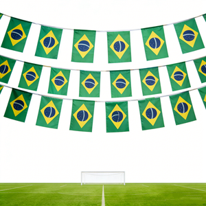 Banderines Personalizados de Países, Mini Banderas de Tela de Poliéster, Banderas de Diferentes Países, Bandera de Brasil - Product Image 3