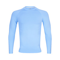 Personnalisé Hommes Gym T-shirt Compression Couche De Base Tops À Manches Longues À Séchage Rapide Sport À Manches Longues Chemises De Compression vierges