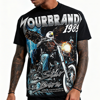 Premium 100% coton Drop Shoulder Designer Streetwear T-shirts fabricant surdimensionné T-shirt graphique lourd pour hommes