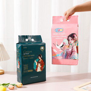 Sacs d'emballage pour serviettes de visage suspendues et extractibles, avec ouverture inférieure, sacs de rangement pour chiffons de nettoyage, vente en gros, personnalisables - Product Image 3