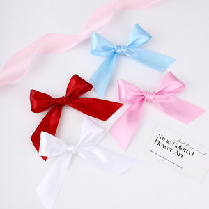 Nine-Colored Ribbon Satin Ribbon 4cm Classic Solid Woven Polyester Gift Decoration - Product Image 1