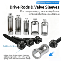 Kit de 35 outils de dépose de joints de soupape en acier à haute teneur en carbone avec mallette rigide pour compresseur de ressort de soupape de culasse, outil de moteur automobile