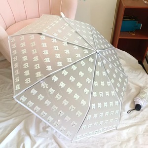 Promotion Parapluie Transparent Automatique Pliable pour <span class=keywords><strong>Femme</strong></span>, Design Compact 21 Pouces, Contrôle POE - Product Image 2