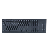 Clavier USB filaire ergonomique à 104 touches, design fin, taille standard pour ordinateur portable/PC