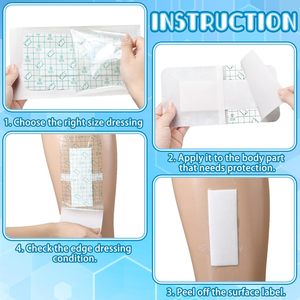 PU transparent <b>waterproof</b> film <b>dressing</b>, disposable large size, breathable dialysis core-type <b>waterproof</b> self-adhesive large - Product Image 2
