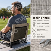 Siège de stade portable en maille avec support dorsal respirant en Teslin – Vente en gros, personnalisation OEM/ODM, directement de l'usine