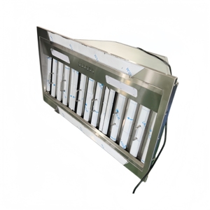 Hotte de cuisine compacte 34 pouces 900 CFM à 3 vitesses, moteur silencieux, conduit de cheminée, arrêt temporisé, commande tactile en acier inoxydable - Product Image 3