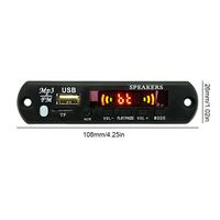 Placa Decodificadora MP3 WMA de 5/12V, Radio FM USB TF, Módulo Reproductor de Audio MP3 Compatible con Bluetooth 5.0 con Control Remoto para Automóvil
