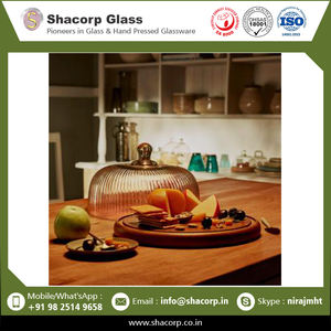 High Quality Custom <b>Glass</b> Dome <b>Cloche</b> Customized Size <b>Glass</b> Cover With Wooden Base at Best Price - Product Image 2