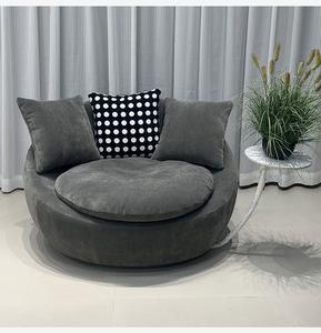 Chaise pivotante simple personnalisée italienne Chaise pivotante ronde <span class=keywords><strong>design</strong></span> moderne et minimaliste en forme de coquille d'oeuf Canapé inclinable avec <span class=keywords><strong>plateau</strong></span> <span class=keywords><strong>Table</strong></span> <span class=keywords><strong>basse</strong></span> - Product Image 1