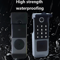 Serrure intelligente numérique pour porte extérieure Wi-Fi, coffre-fort domestique, serrure à code Tt Lock, application Tuya, pour appartement, maison