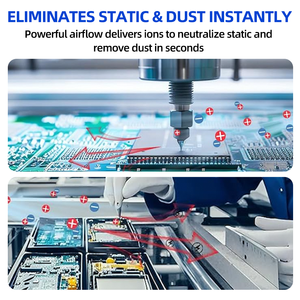 Máy tạo điện áp cao bằng nhựa AC ST302E, súng ion chỉnh lưu, thiết bị khử tĩnh điện công nghiệp với cáp 1.5M và thời gian phản hồi 1.5S - Product Image 6