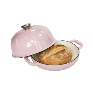 2026 <span class=keywords><strong>Cocotte</strong></span> en fonte émaillée robuste <span class=keywords><strong>pour</strong></span> la cuisson du pain au levain, avec double couvercle et poignées, compatible four et <span class=keywords><strong>induction</strong></span> - Product Image 5