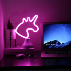 Sán đầu nhà máy độc đáo Unicorn <span class=keywords><strong>Ice</strong></span> Cream neon ánh sáng di động loa không dây led tùy chỉnh tư nhân khuôn mẫu giá cả cạnh tranh - Product Image 6