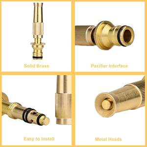 Pistolet d'arrosage haute pression à jet direct, connecteur rapide, pistolet à eau réglable, outils de jardin - Product Image 4