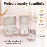Hochwertige Schmuck-Geschenkbox Fabrik Schmuckbehälter mit Eigenem Logo Ringbox Hochzeitsringbox für Ohrring-Verpackung
