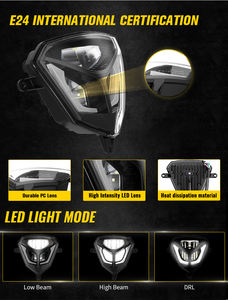 Para Beta RR 2T 50/125/200/250/300 4T 350/390/430L ED faro HIi/<span class=keywords><strong>Lo</strong></span> Beam faros para 2020-2022 Beta Enduro - Product Image 4