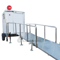 Cabine de toilette mobile de luxe, mini-camping-car, toilettes portables, cabine de toilette mobile, remorque de toilette portable