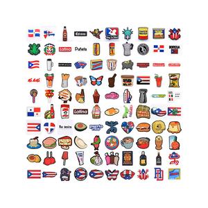 2024 nouvelle tendance dominique sabot chaussures breloque PVC souple personnalisé accessoires de chaussures portoricaines pour bracelet classique Latina breloque de chaussure - Product Image 1