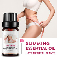 Huile Essentielle Amincissante et Modelante pour le Corps au Jasmin, Feuille de Ver et Gingembre pour Massage Corporel Complet et Adoucissement de la Peau 10ml