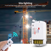 Haute puissance 40A relais contrôleur intelligent moteur marche arrêt lumière AC 220V RF récepteur sans fil télécommande interrupteur pour pompe Submersible