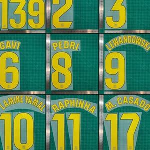 Autocollants thermocollants durables <span class=keywords><strong>pour</strong></span> numéros de football 2025-26, en plastique, <span class=keywords><strong>pour</strong></span> noms de joueurs (domicile/extérieur) <span class=keywords><strong>pour</strong></span> ensembles de vêtements - Product Image 2