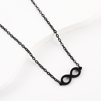 Collier infini en acier inoxydable Ywyougang, plaqué multicolore, pendentif personnalisable, bijoux pour femmes, cadeau