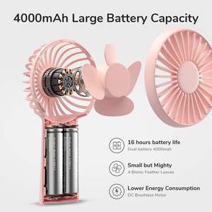 2025 usine Offre Spéciale direct extérieur Mini Portable USB ventilateur personnel été refroidissement poche ventilateur voiture hôtel anglais plastique - Product Image 2