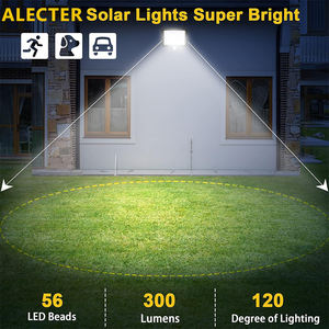 Lámpara Solar Ultra Brillante con Sensor de Movimiento para Pared, IP65 Impermeable, 6000K Luz de Día, Luz de Seguridad Separable para Porche, Patio, Terraza - Product Image 5