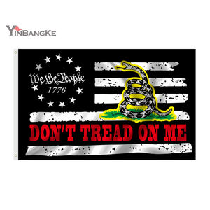 تسليم سريع 5x3ft الطباعة الرقمية مخصص البوليستر أمة واحدة تحت الله المسيحية الولايات المتحدة الأمريكية لا تخطو على لي العلم - Product Image 2