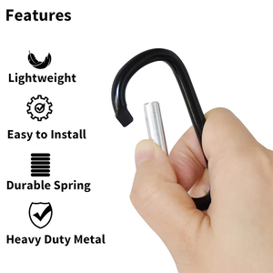 Bán Sỉ Da Xe Đẩy Em Bé Clip Với Móc Và Vòng Lặp Có Thể Điều Chỉnh Móc Xách Tay Buggy Carabiner Xe Đẩy Móc - Product Image 5