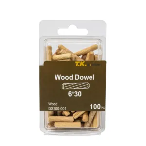 Hot Selling 6*30 100 Stuks Platte Houten Wood Sticks Paspen