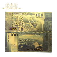 Billet de banque euro antique en feuille d'or 24 carats, support en plastique, cadeaux du Nouvel An, gravure élégante, technique de métal plaqué or