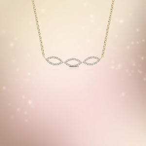 จี้เพชรทรงกลมสามเหลี่ยมแบบวินเทจ ประดับเพชรเพาะเลี้ยง ทอง 10K 14K 18K เงิน 925 935 เครื่องประดับมินิมอลสุดหรู - Product Image 1