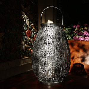 Solar Lantern Iron Art Hanging Outdoor Garden <b>Light</b> <b>Led</b> Portable Decorative Night <b>Light</b> With Solar Panel - Product Image 4