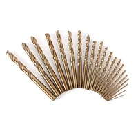 Jeu de 13 forets hélicoïdaux en cobalt M35 HSS pour métal trempé, fonte, acier inoxydable