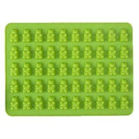 Moule en silicone 50 cavités, ours mannequin mignon, plateau en Silicone pour la fabrication de bonbons au chocolat, glace et gâteaux