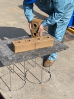 Meilleur prix pour une machine manuelle de fabrication de blocs d'argile QMR1-40, machine à blocs emboîtables, machine à briques simples