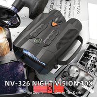 Jumelles de vision nocturne numériques, 5W IR, vision nocturne 800m, écran 3 pouces, enregistreur vidéo 4K, lampe torche intégrée pour la chasse et l'observation de la faune