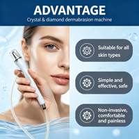 Appareil de beauté à dermabrasion au diamant 2026 avec aspiration des points noirs, exfoliation et hydratation
