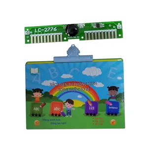 Tabella della parete dell'alfabeto interattivo elettronico pcba talking ABCs e poster musicali pcb migliori giocattoli educativi per bambini piccoli