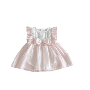 ชุดเดรสเจ้าหญิงฤดูร้อน แขนบานหวาน น่ารัก สำหรับเด็กผู้หญิงแรกเกิด ฉลองวันพระจันทร์เต็มดวง ฉลองครบ 100 วัน ฉลองวันเกิดครบรอบ 1 ปี ผ้าฝ้าย 100% รุ่น D1878 - Product Image 5